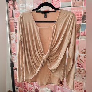 Forever 21 Nude Top Sz L